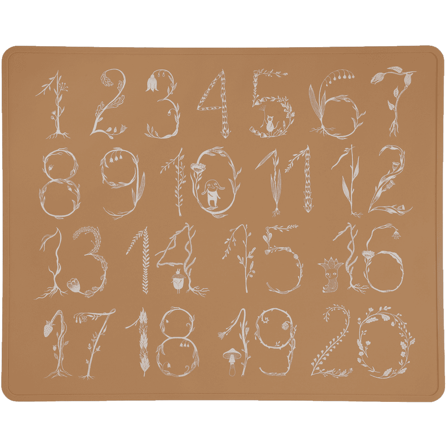 lille VILDE Ess- und Spielset Numbers terracotta