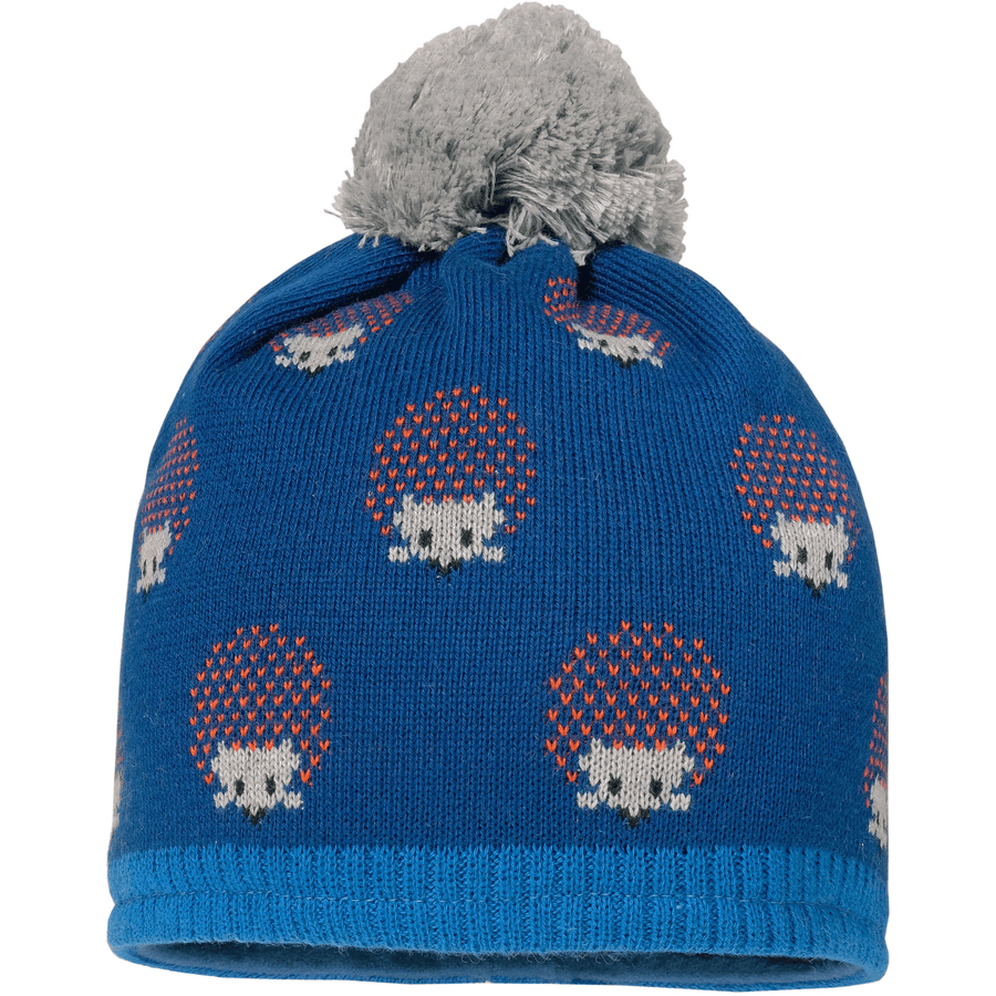 maximo Boys Mütze Igel blue opal-saphir