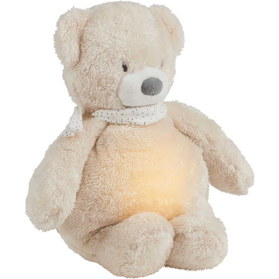 Nattou Sleepy Bear Cuddly Toy Night Light beige