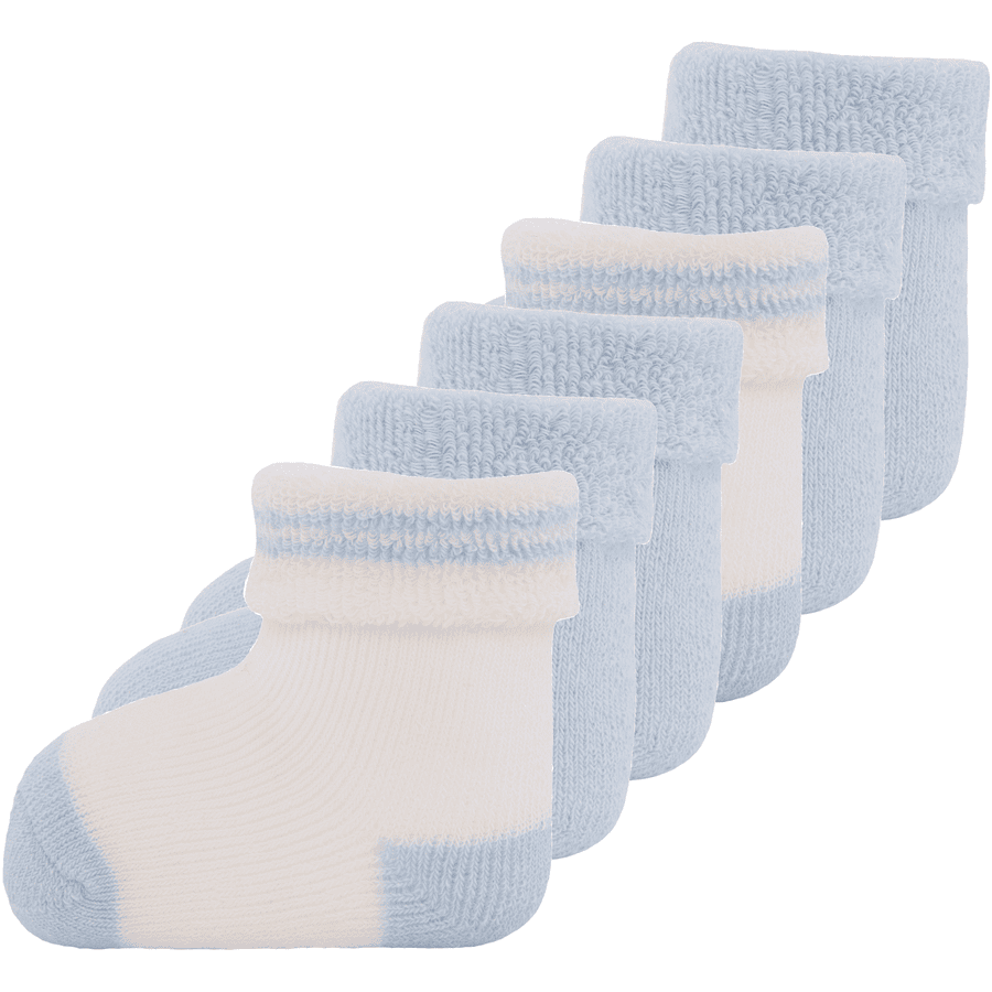 Ewers Sokken voor het eerst 6-pack Newborn Blauw