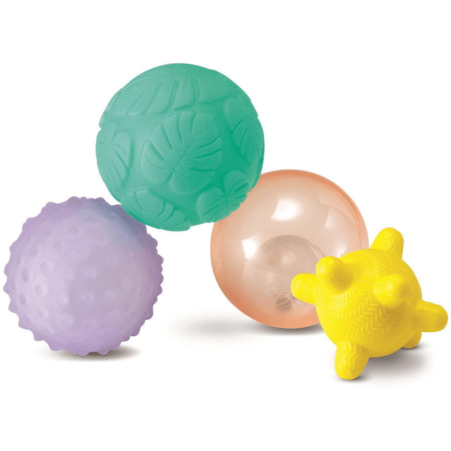 Infantino  bolas de juegos Sensory 4 piezas set con música y luz