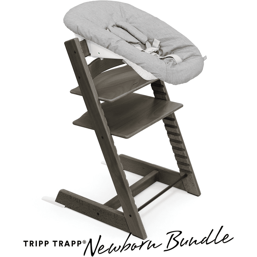 STOKKE® Tripp Trapp® Hochstuhl Buche Hazy Grey inkl. Newborn Set™ Grey