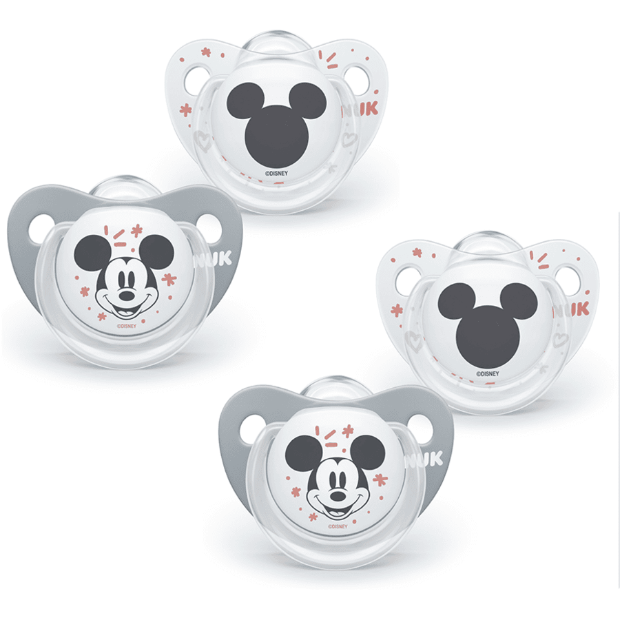 NUK Tuttisetti Trendline Disney "Mickey" 0-6 kk, 4 kappaletta 