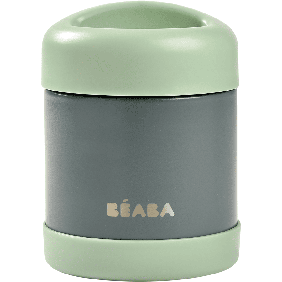 BEABA® Pot de conservation repas thermo-portion inox mineral grey/sage green 300 ml