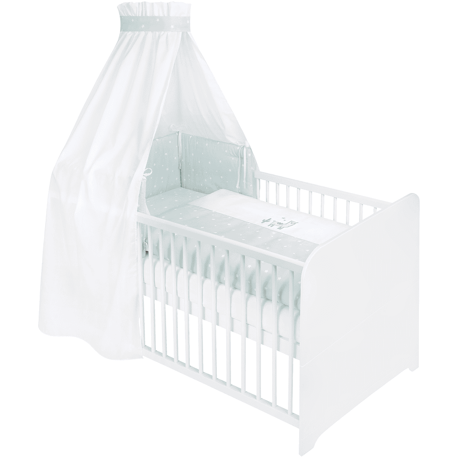JULIUS ZÖLLNER Set de lit enfant lama/Star menthe 3 pièces