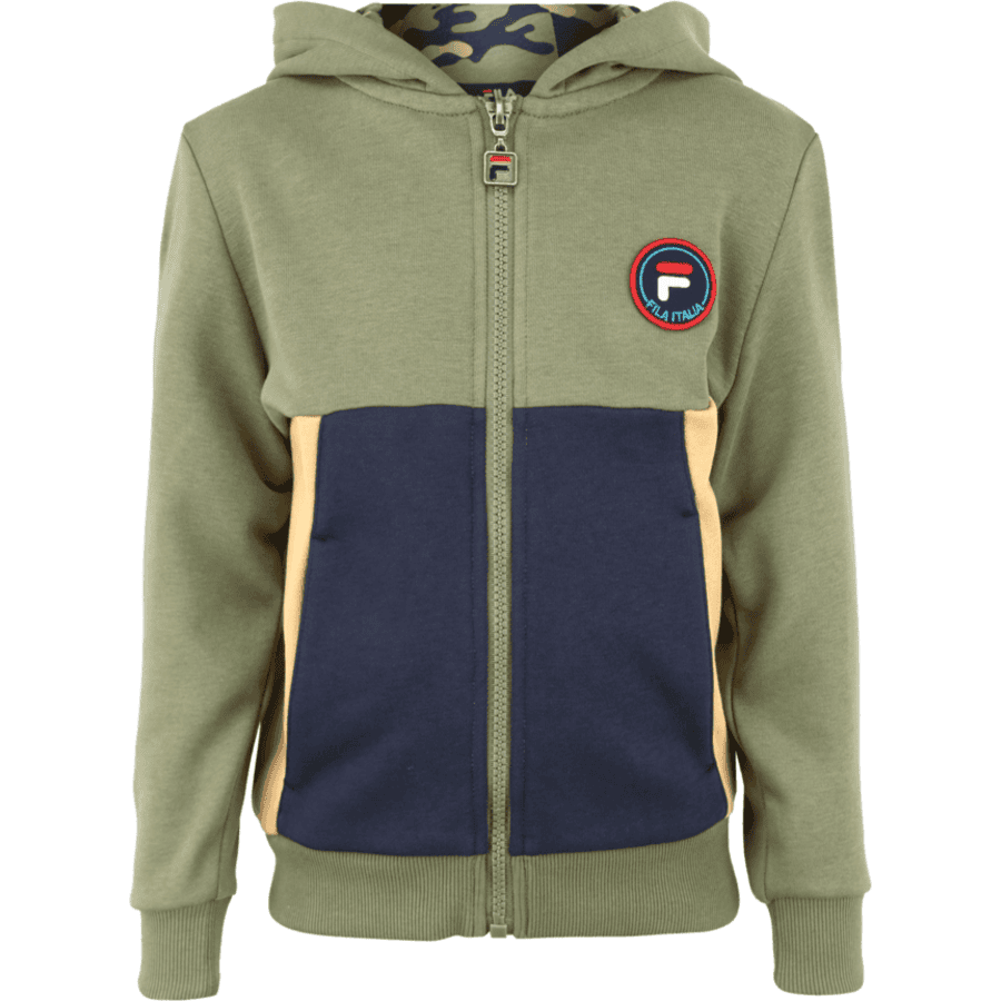 Fila Kids Bluza z kapturem Jacket Logan olivine