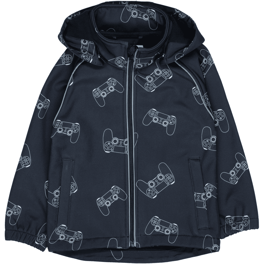 STACCATO  Veste softshell dark navy à motifs