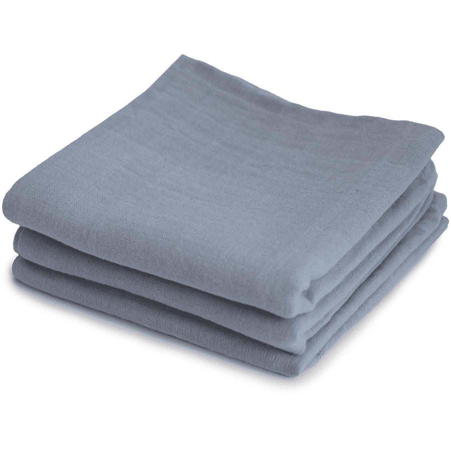 mushie Musslin-håndklæder 3-pak Tradewinds