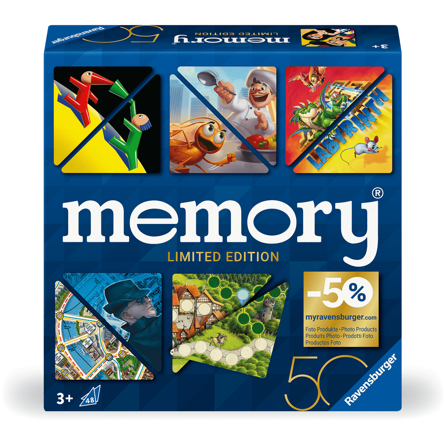 Ravensburger memory® 50 år med Blå Triangeln