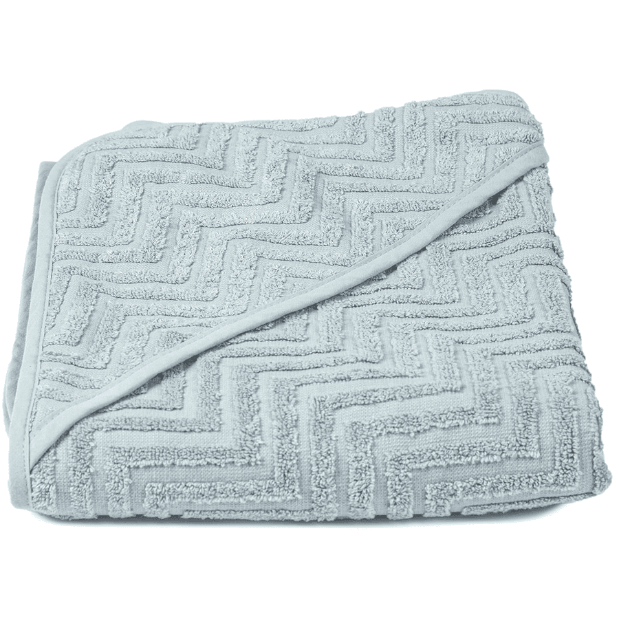 FILIBABBA  Ręcznik kąpielowy z kapturem Zigzag Dark Mint