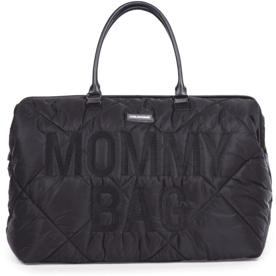 CHILDHOME Borsa fasciatoio Mommy Bag trapuntata, nero