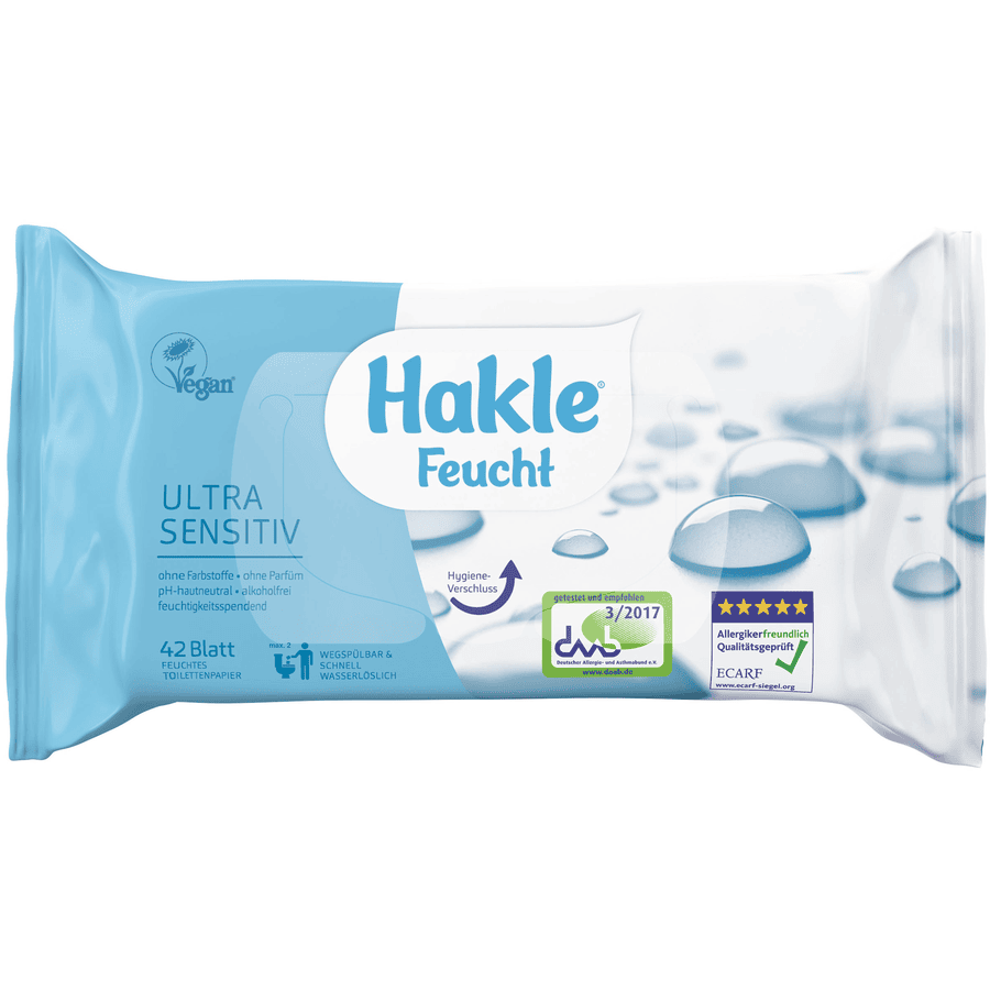 Hakle Wet Wipes Ultra Sensitive , 42 arkkia