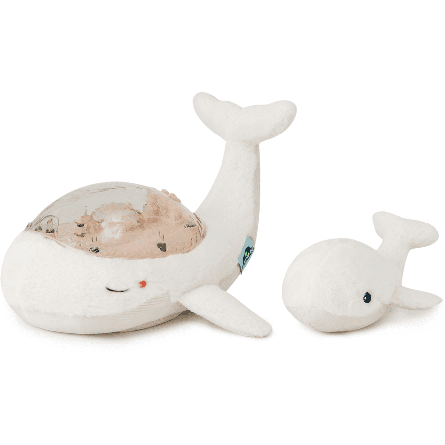 cloud-b® Veilleuse peluche Tranquil famille baleine blanc