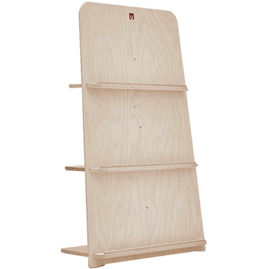 Bianconiglio Kids ® BUK 100 knihovna Montessori přírodní nelakovaná
