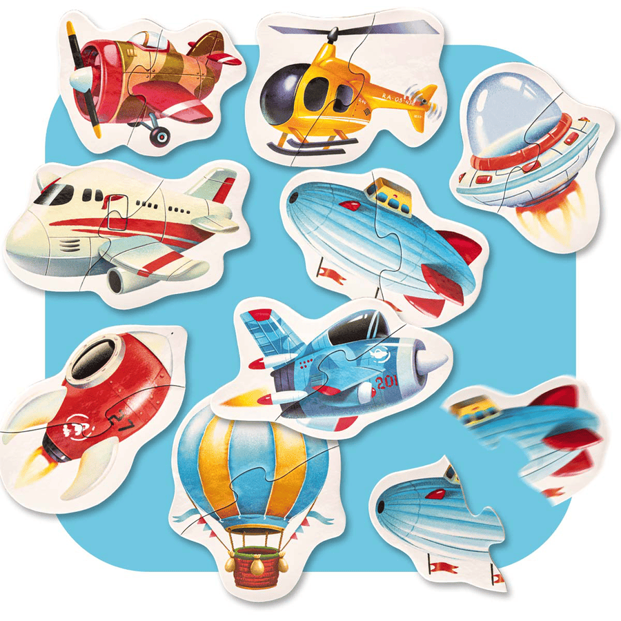 Cubika Puzzles 8 in 1 "Luftfahrzeuge"