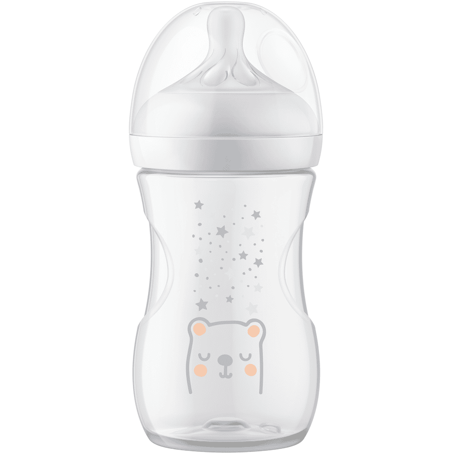 Philips Avent Babyflaske SCY673/82 Natural Response med AirFree-ventil 260 ml Neutral Bear