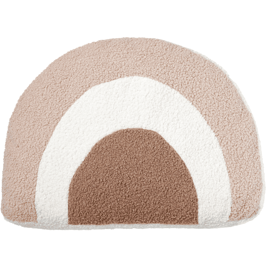 Nordic Coast Company Regenboog kussen natuur / camel / beige