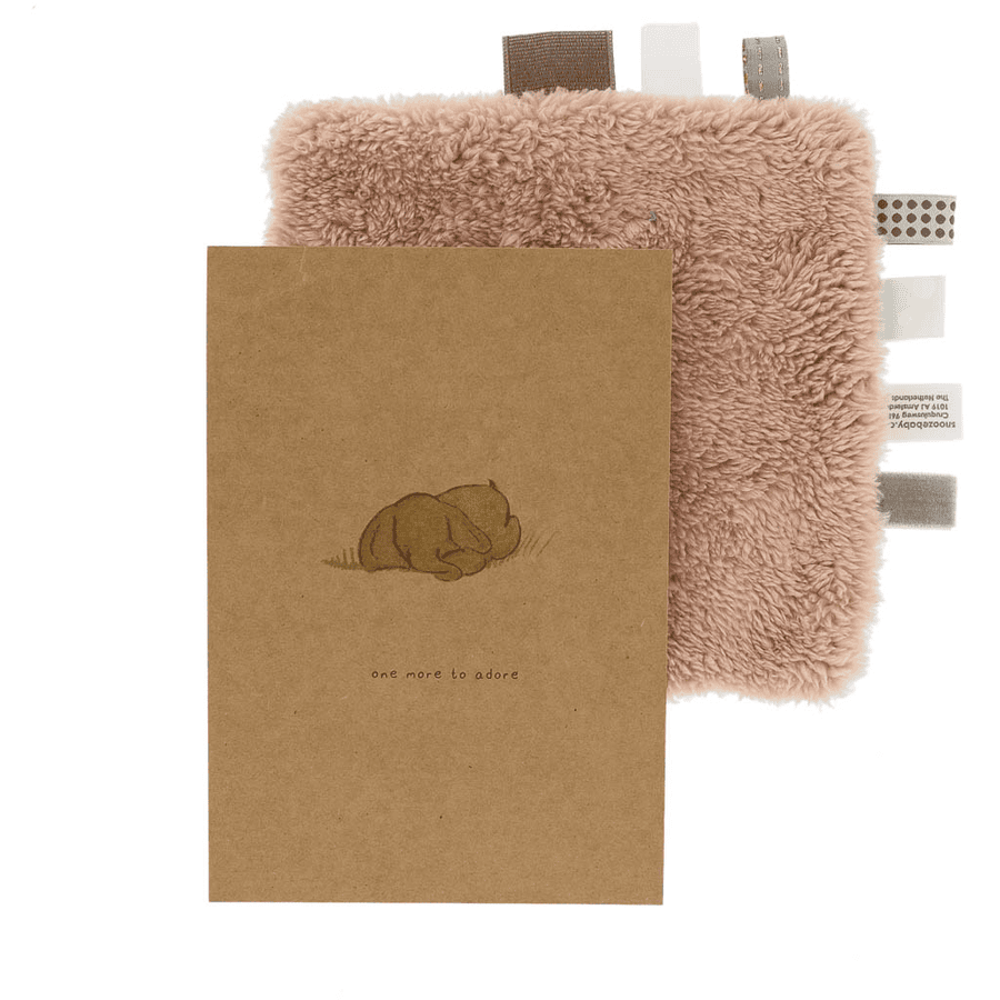 Snoozebaby Geburtskarte Geschenkset Milky Rust