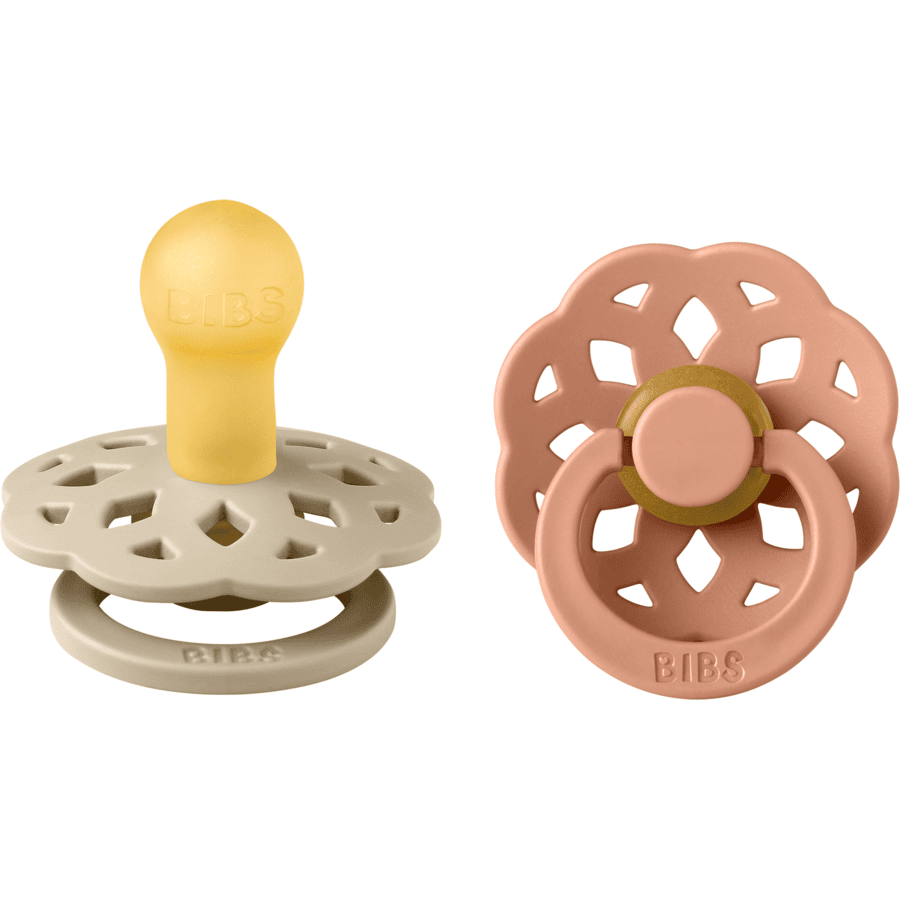 BIBS dudlík Boheme 06 měsíců vanilka/ broskev pinkorblue.cz