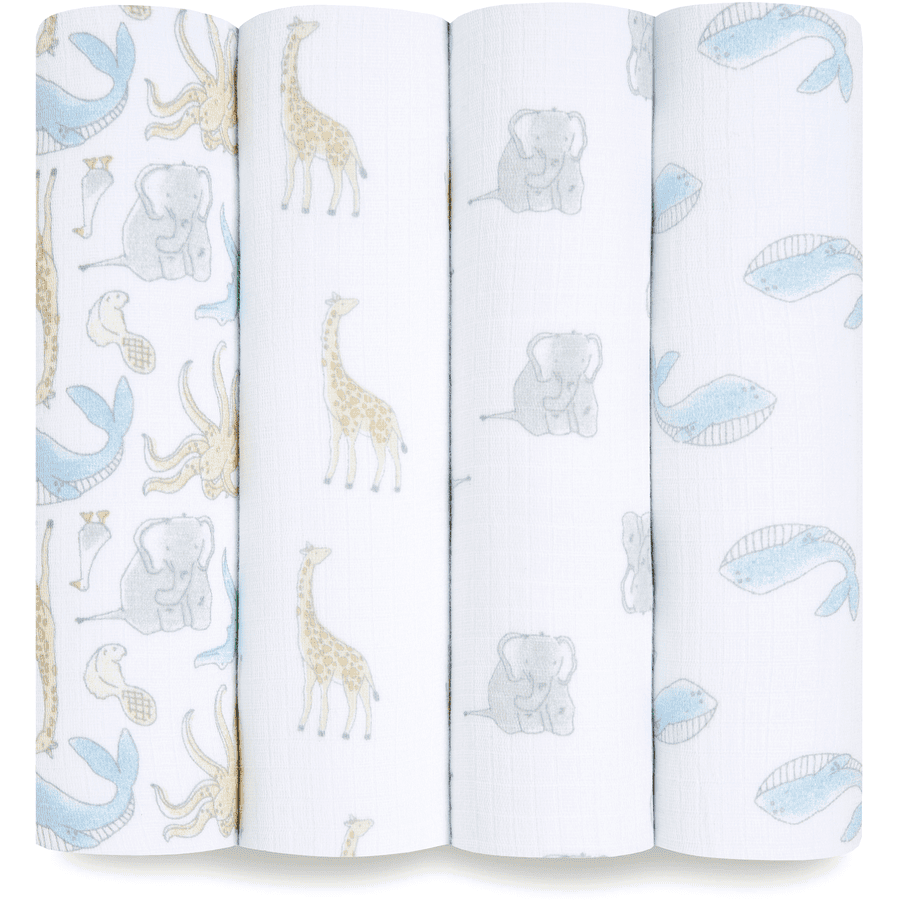 aden + anais™ essentials Swaddle natural history, 4 pezzi