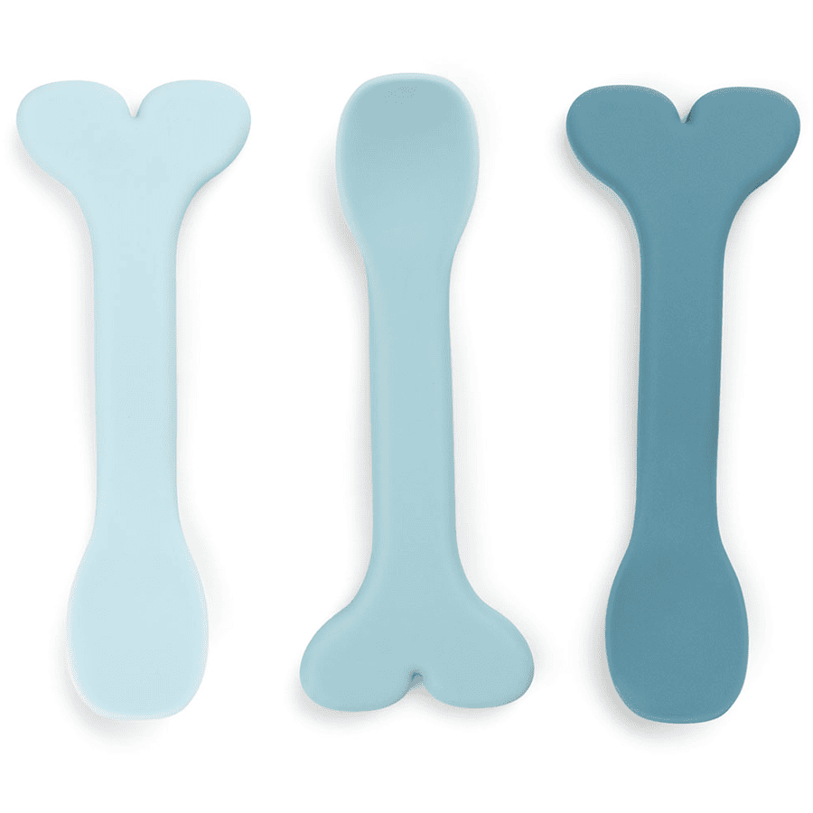 Done by Deer ™ Baby Spoon 3 Pack, Wally Blue