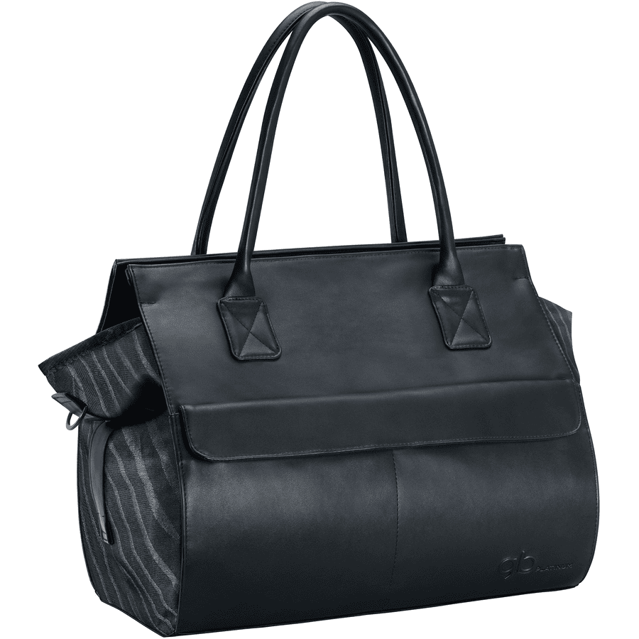 gb PLATINUM Wickeltasche Plus Lux Black-black