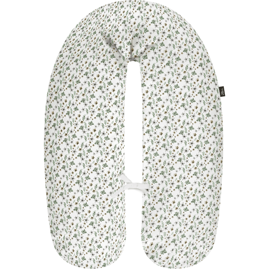 Alvi® Stillkissen mit Bezug Petit Fleurs grün/weiß