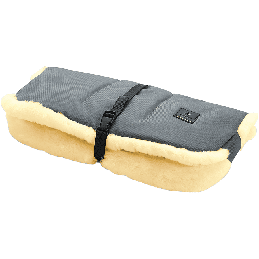 odenwälder Handwarmer lamsvel Muffolo lang antraciet