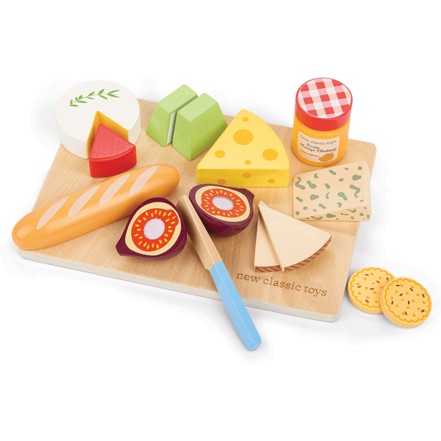 New classic Toys Schneideset Käse mit Brettchen 16 Teile bunt 