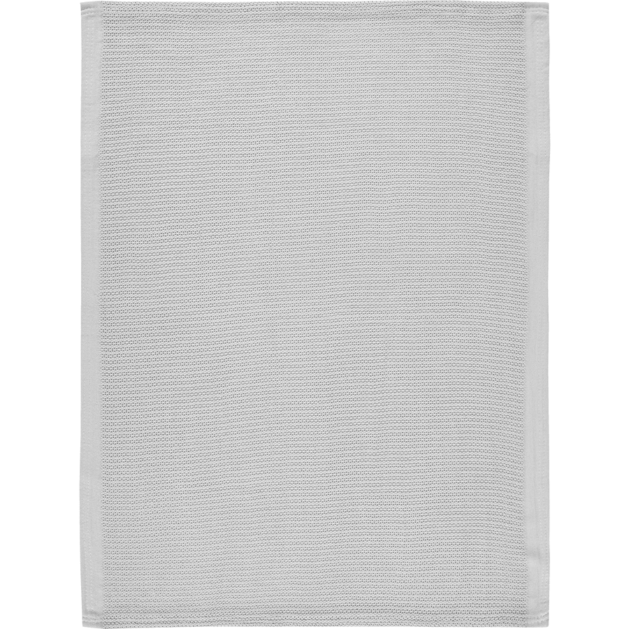 Alvi ® Gebreide deken Piqué grijs 75 x 100 cm