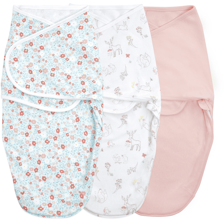 Aden + Anais™ essentials Lange enfant easy swaddle™ fairy tale flowers 4-6 m lot de 3