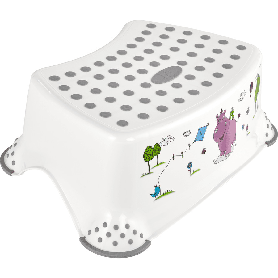 keeeper Sgabello hippo di Tomek con funzione antiscivolo in bianco