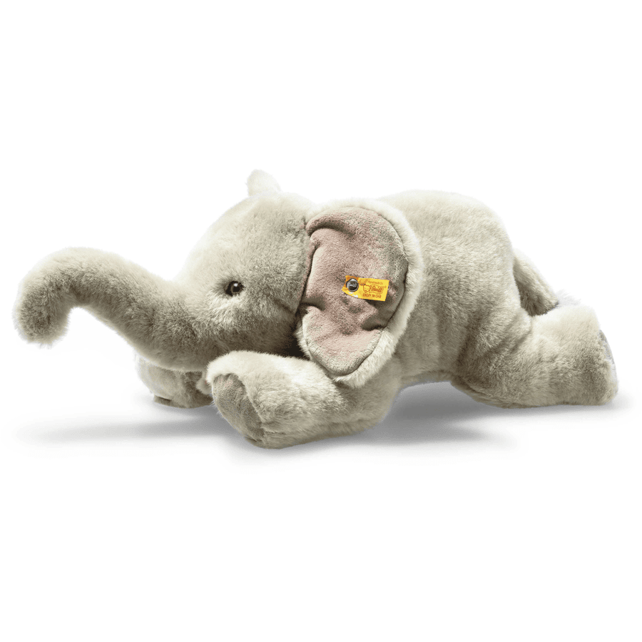 Steiff Elephant Trampili grå liggande, 42 cm