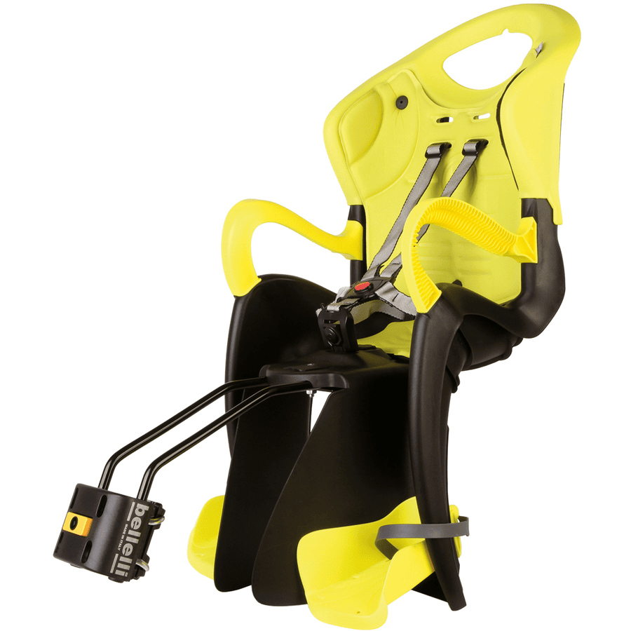 BELLELLI Cykelsæde Tiger B-Fix stelmontering Yellow HI VIZ