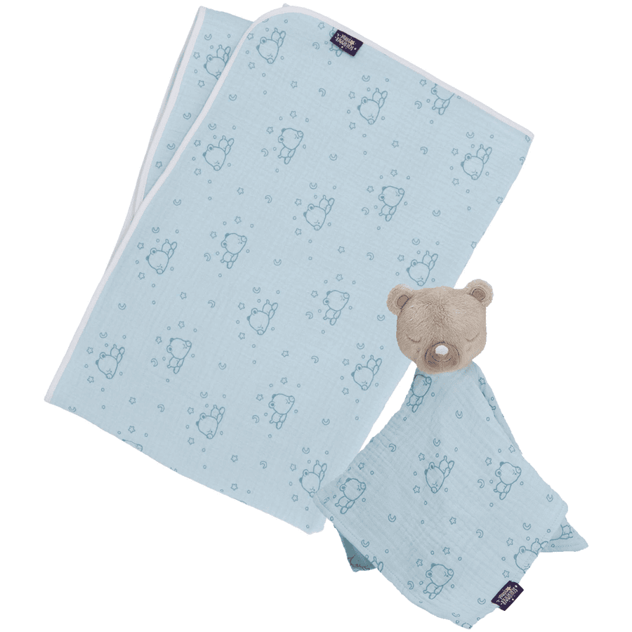 Sterntaler Plaid bébé et doudou petit ours