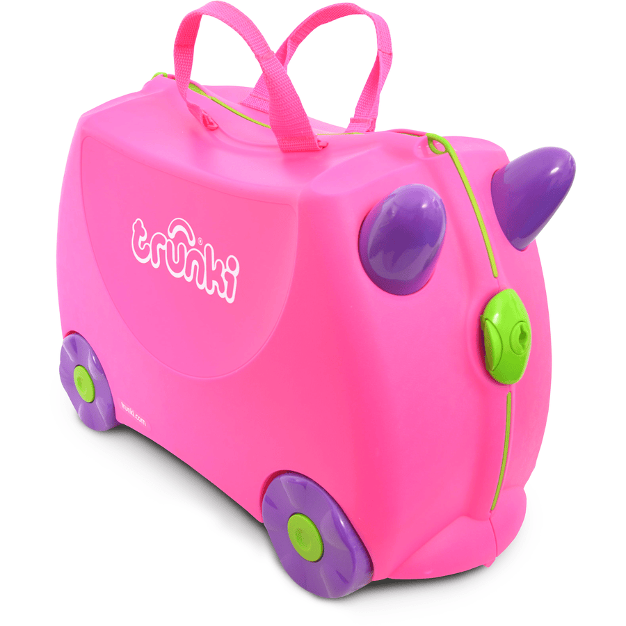 Trunki 0061 Dětský kufr odrážedlo TRIXIE PINK 21x30x45 cm