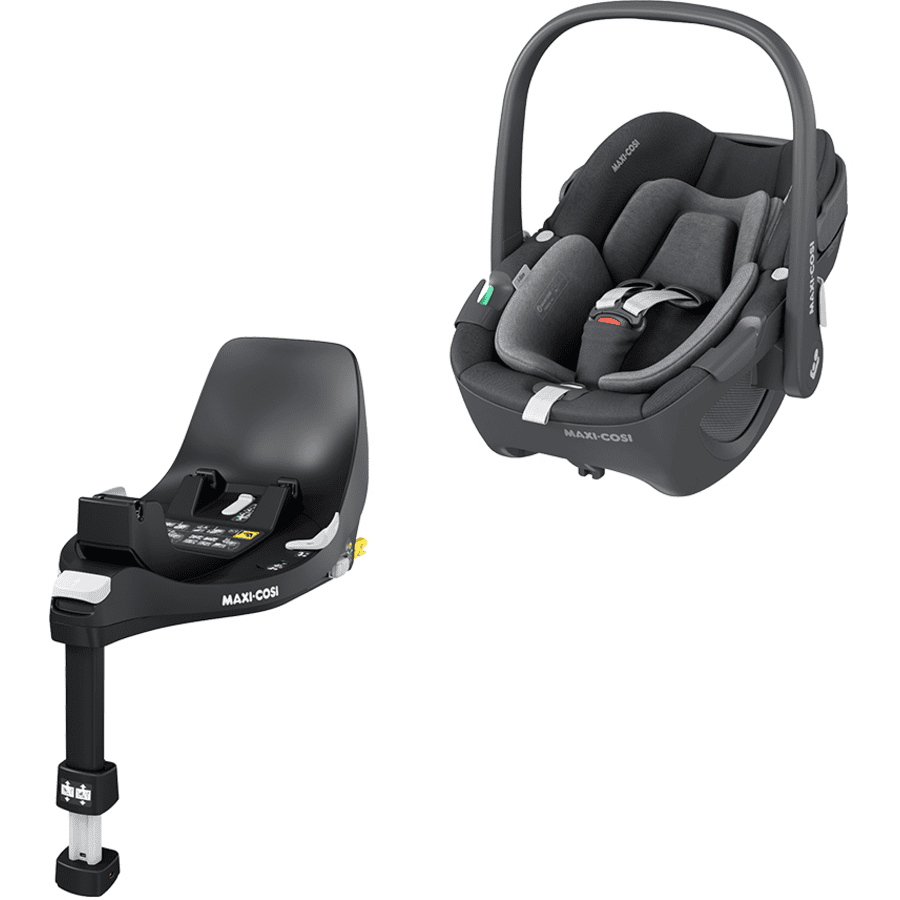 MAXI COSI Set Ovetto Pebble 360 Essential Graphite con base isofix FamilyFix 360