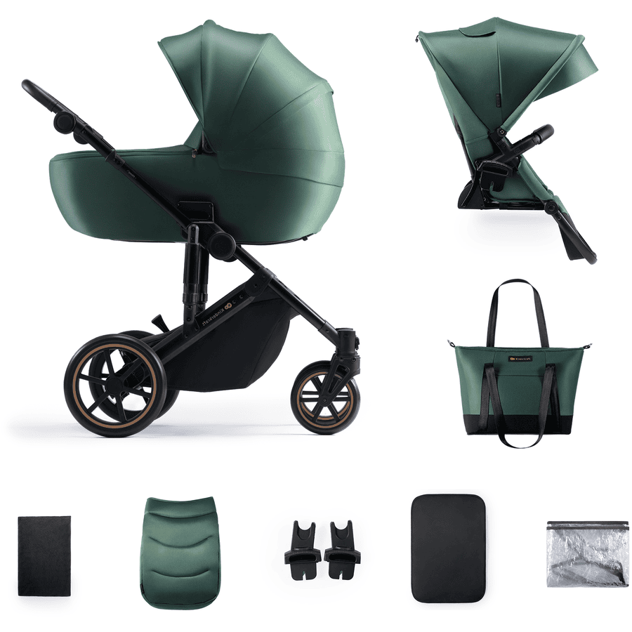 Kinderkraft Wózek dziecięcy Combi PRIME 2 2 w 1 Dark Green 