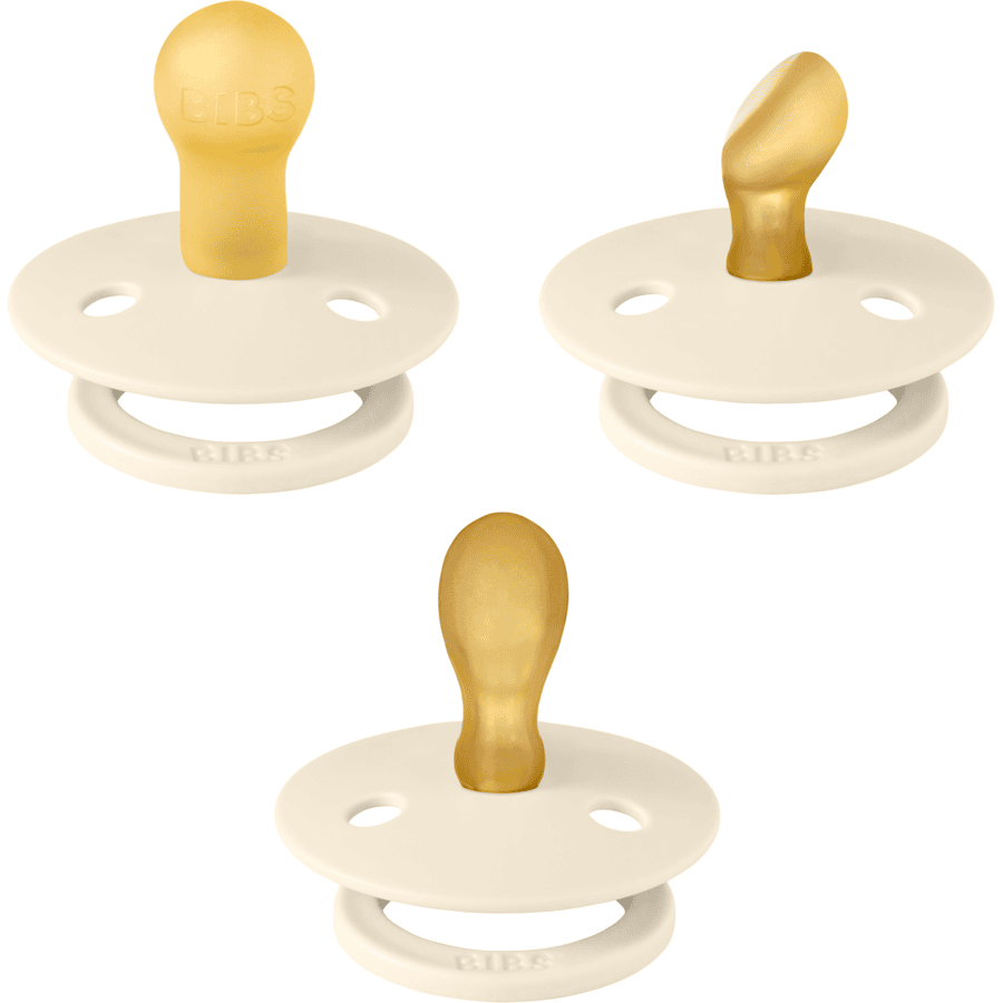 BIBS® Schnuller Try-it Colour 3 Pack  0-6 Monate Ivory