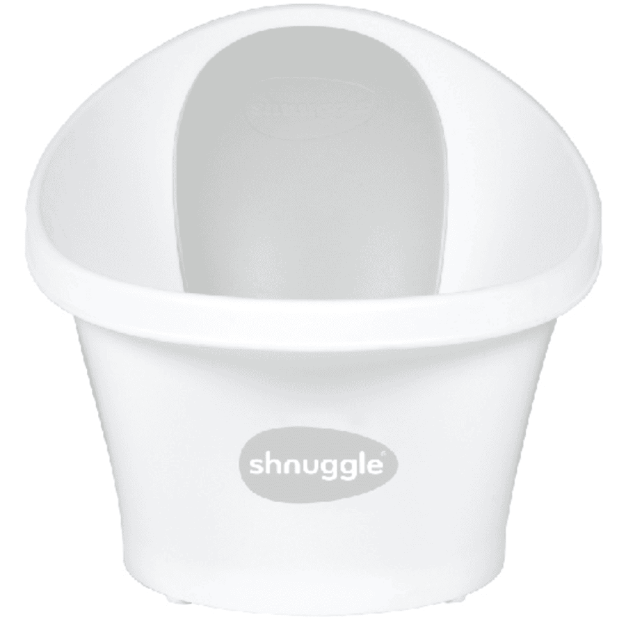 shnuggle ® babybadekar i hvit / lys grå