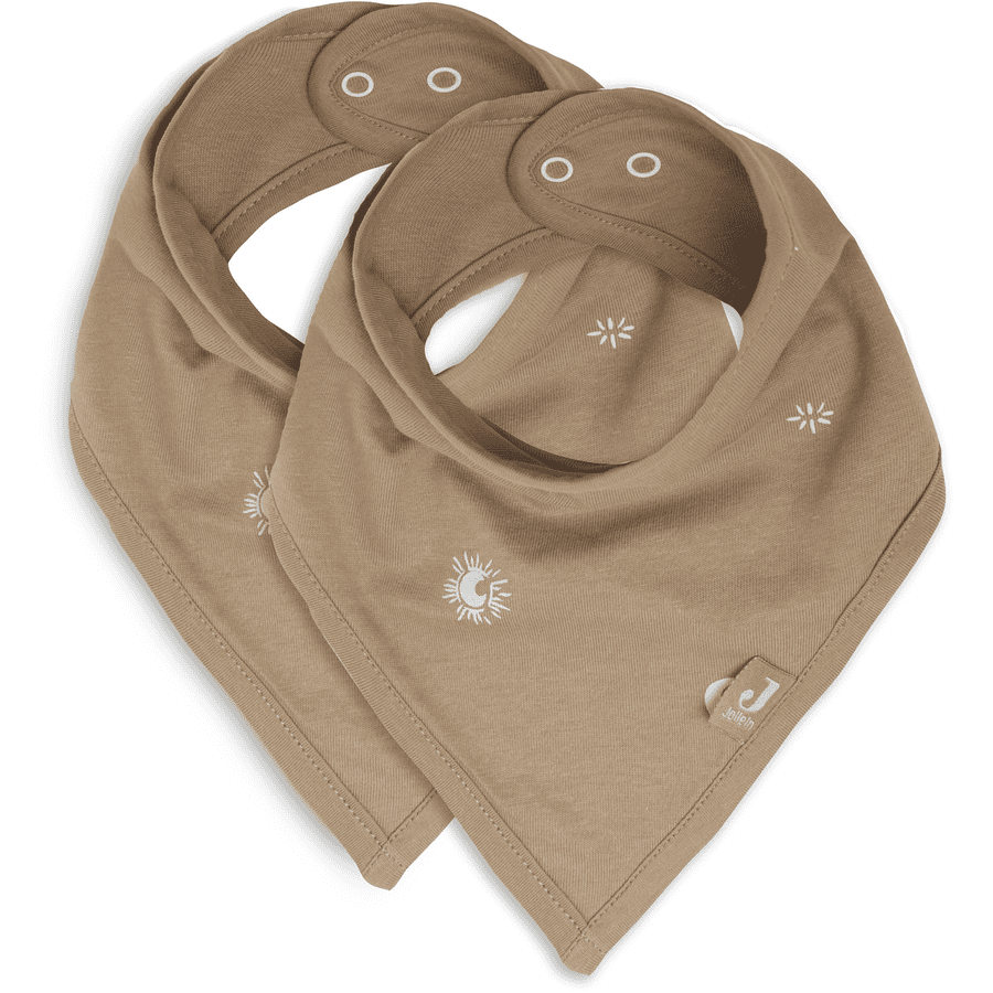 jollein 2-er Pack Lätzchen Bandana Stargaze Biscuit