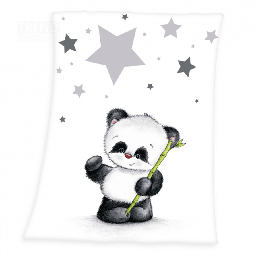HERDING Flaušová deka z mikrovlákna - malá panda
