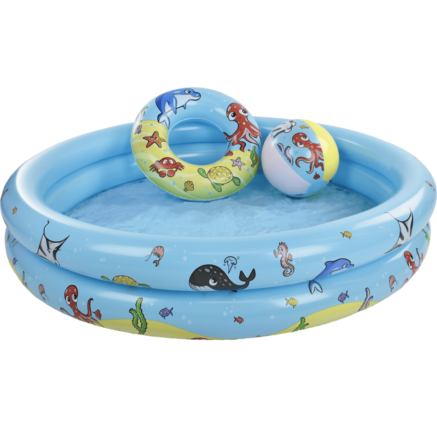 Swim Essentials Playpoolset - Baby zwembad, Beachball en Zwemband, 120 cm