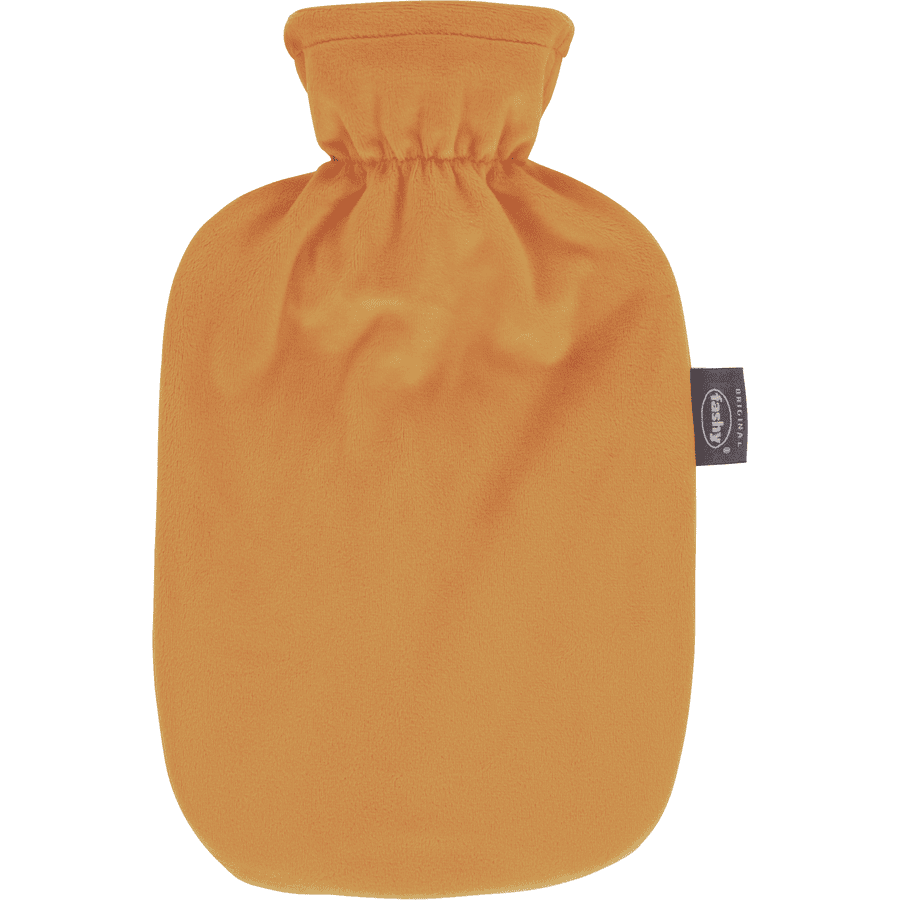 bolsa de agua caliente fashy® de 2 litros con funda polar en orange 