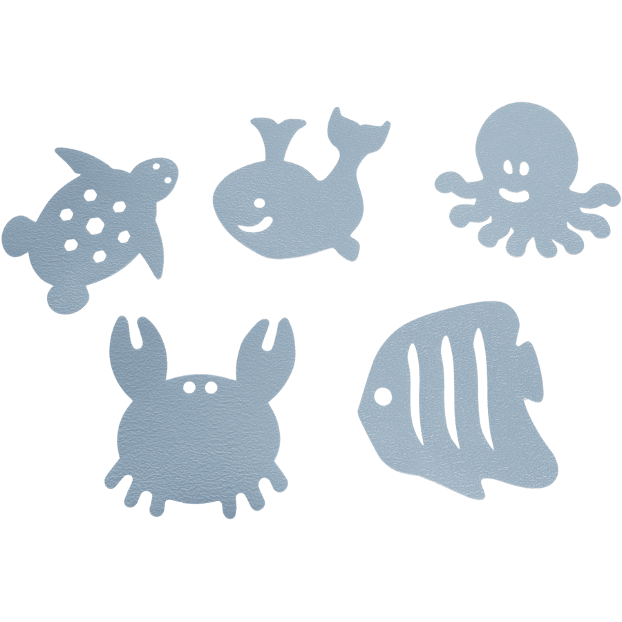 Dreambaby® Badeeinlage farbverändert und rutschfest 10er Pack in blau


