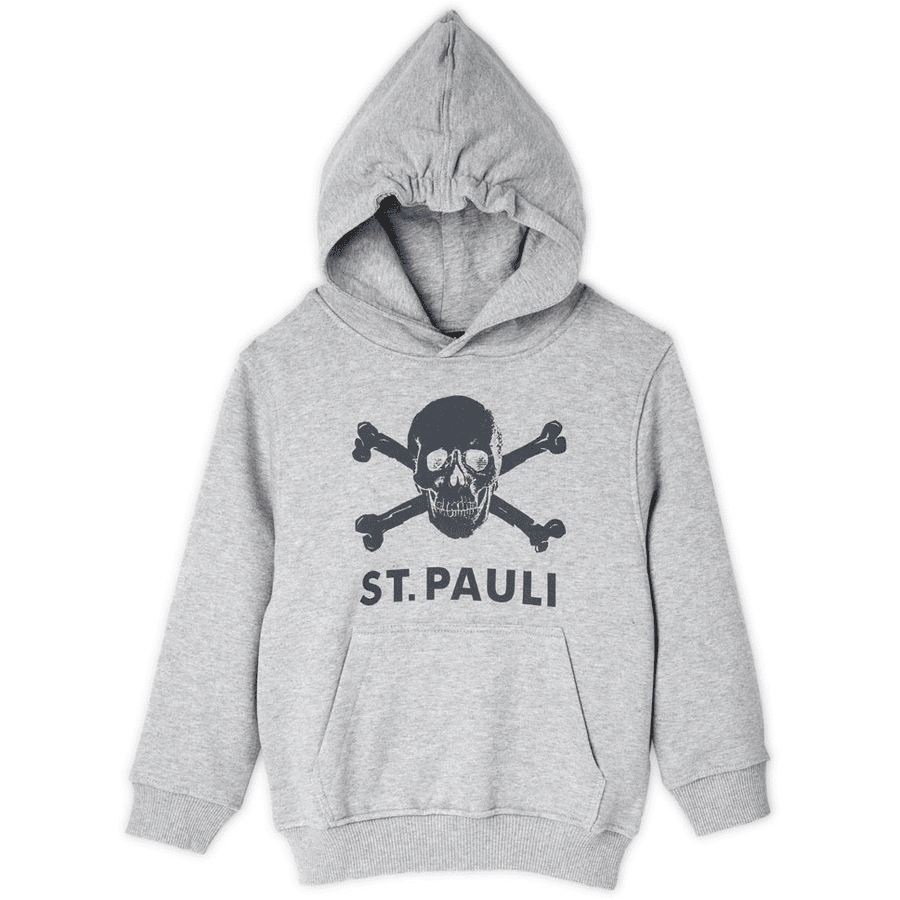 St. Pauli bluza dziecięca z kapturem czaszka szara