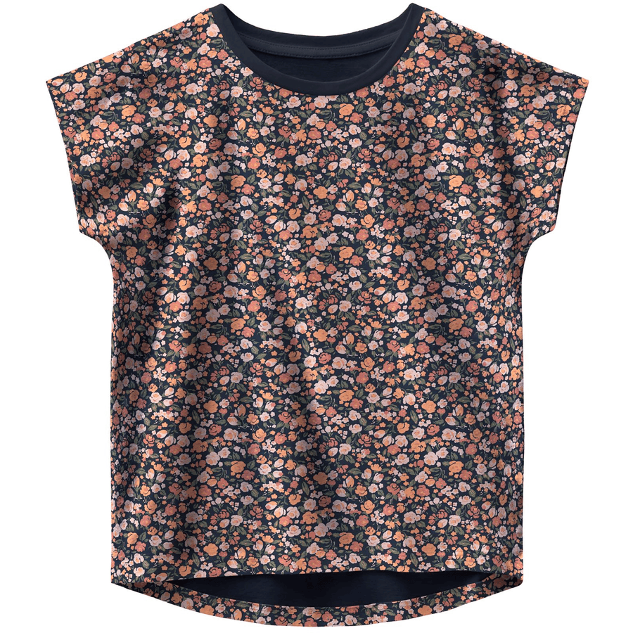 name it T-Shirt Nmfvigga Dark Sapphire small flowers