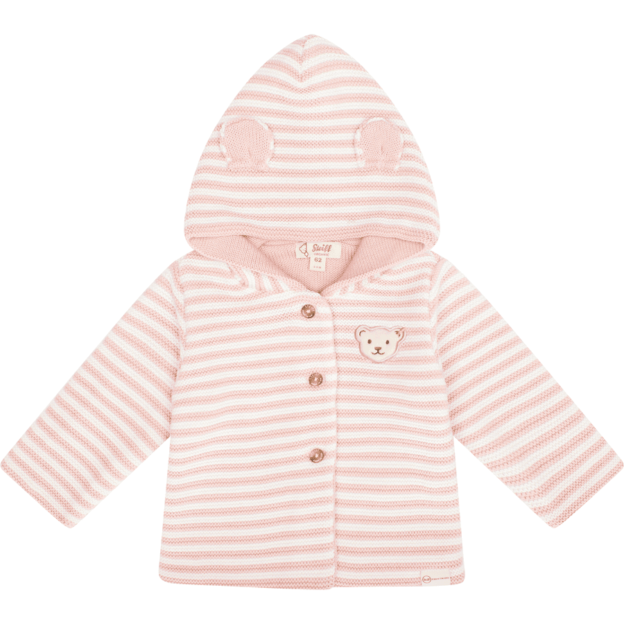 Steiff Cardigan Stripes Silver Rose