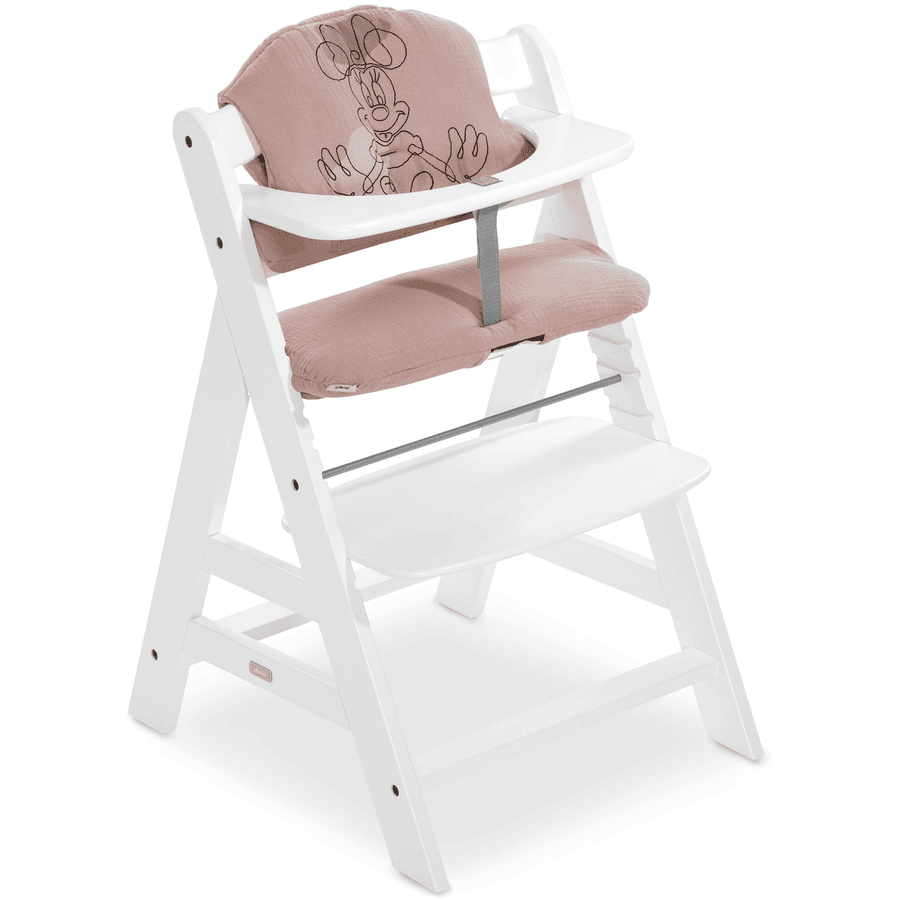 hauck Alpha Trona Plus N Pad Deluxe Set Blanco-Rosa