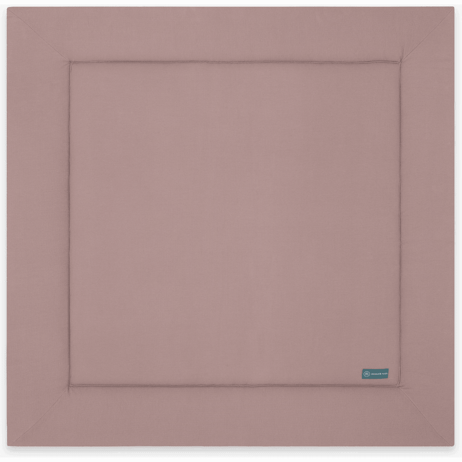 emma & noah Tapis d'éveil mini piqué Essential Berry 120x120 cm